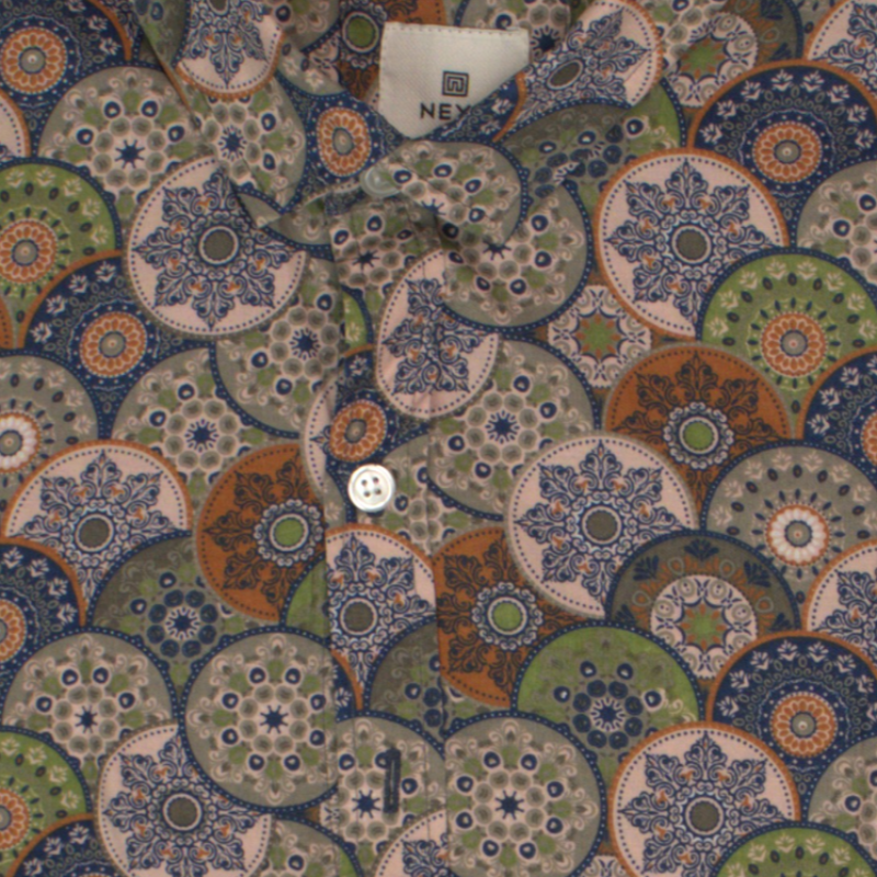 Half Sleeve Casual Cotton Shirt(Gray) - Gallery View