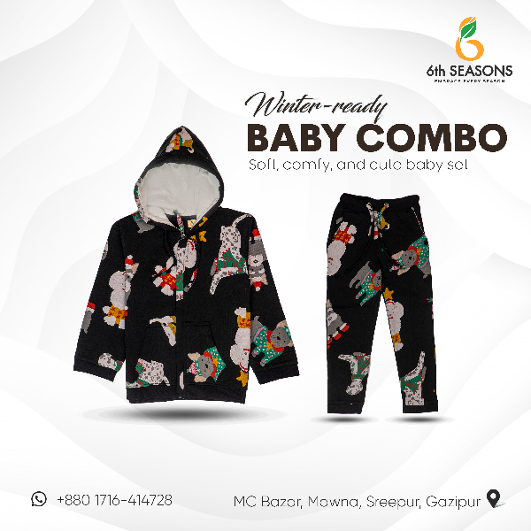  Winter-Ready Baby Combo - Black - 3-4 y